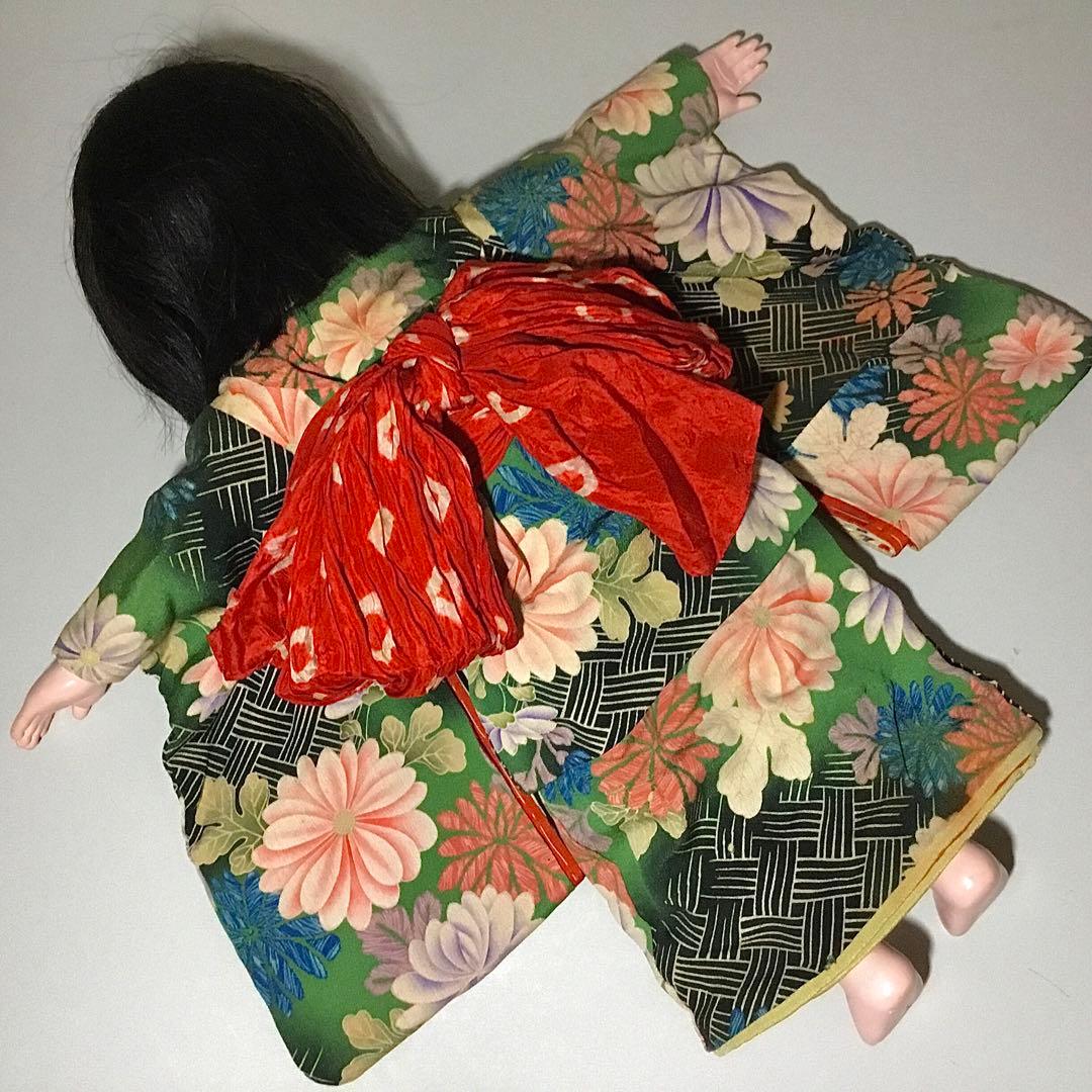 市松人形◆松乾斎 / まつ毛 / 50㎝◆抱き人形 お座り人形 大正ロマン