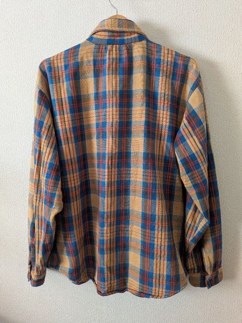 【70s〜80s】【USA製】ファイブブラザー　ネルシャツ　アメカジ　古着