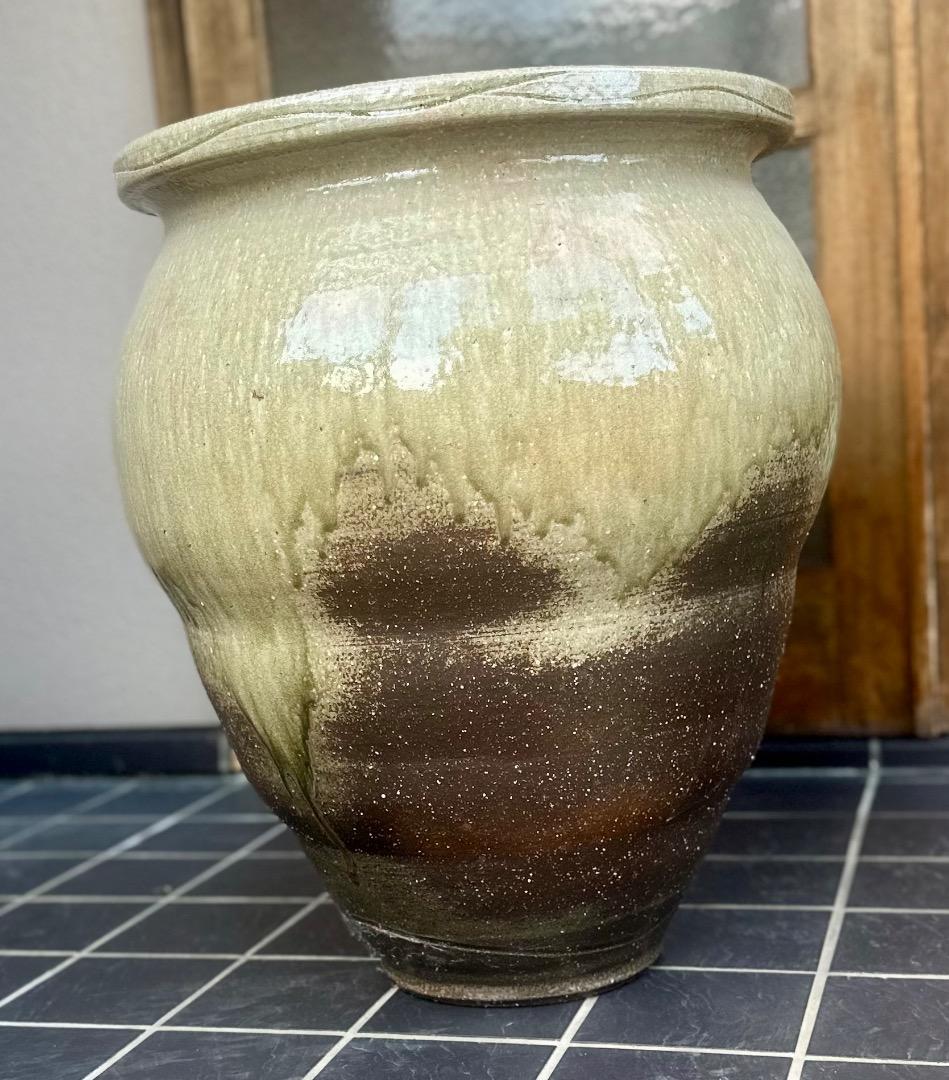 再値下げ　新品　信楽焼　傘立て　大壺　窯変　手造り　高さ60cm　新築祝　開店祝