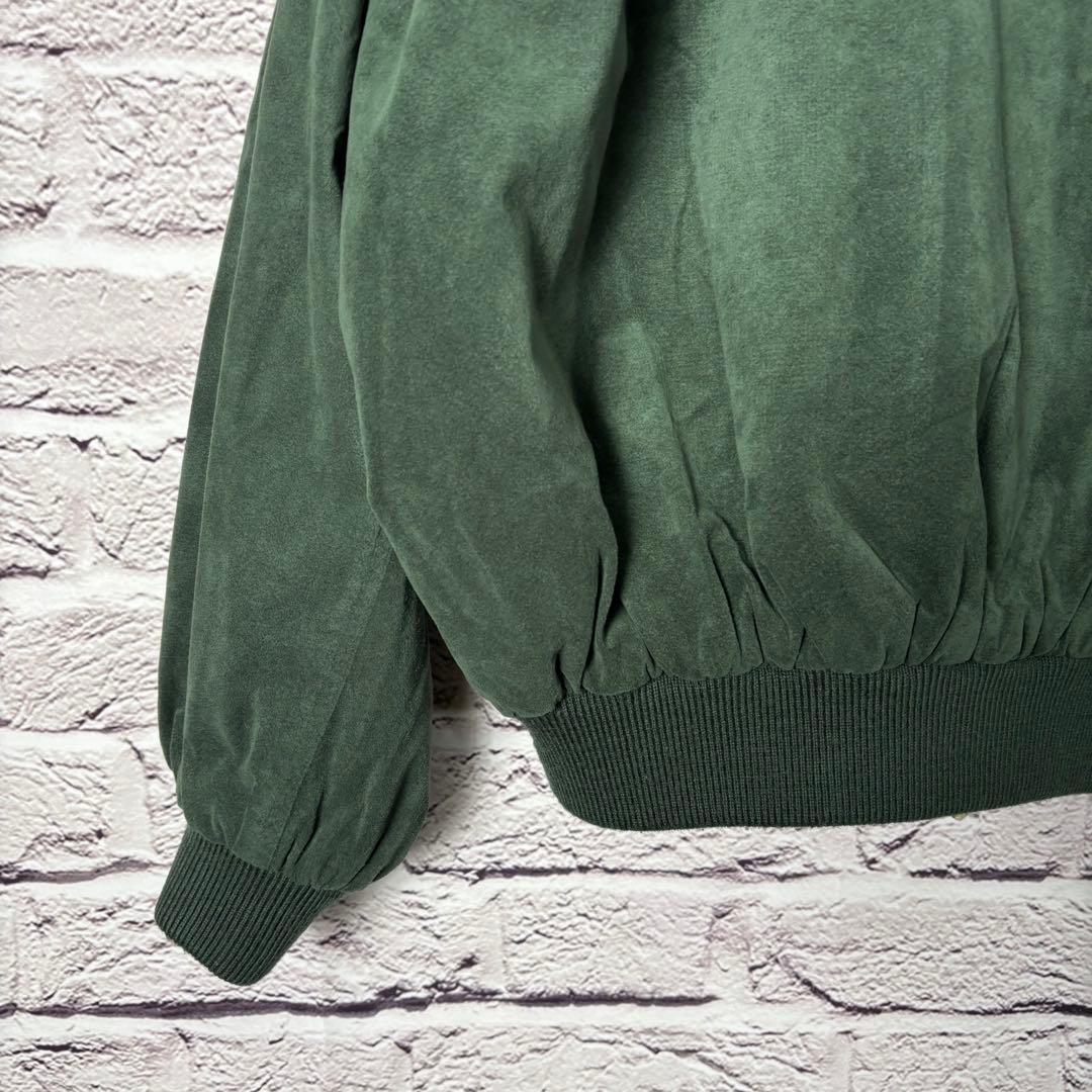 Vintage スウィングトップ スエード Lsize 裏地チェック 豪華ボタン