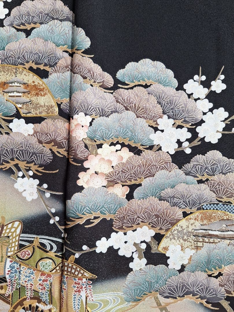 着物リメイクワンピース3671