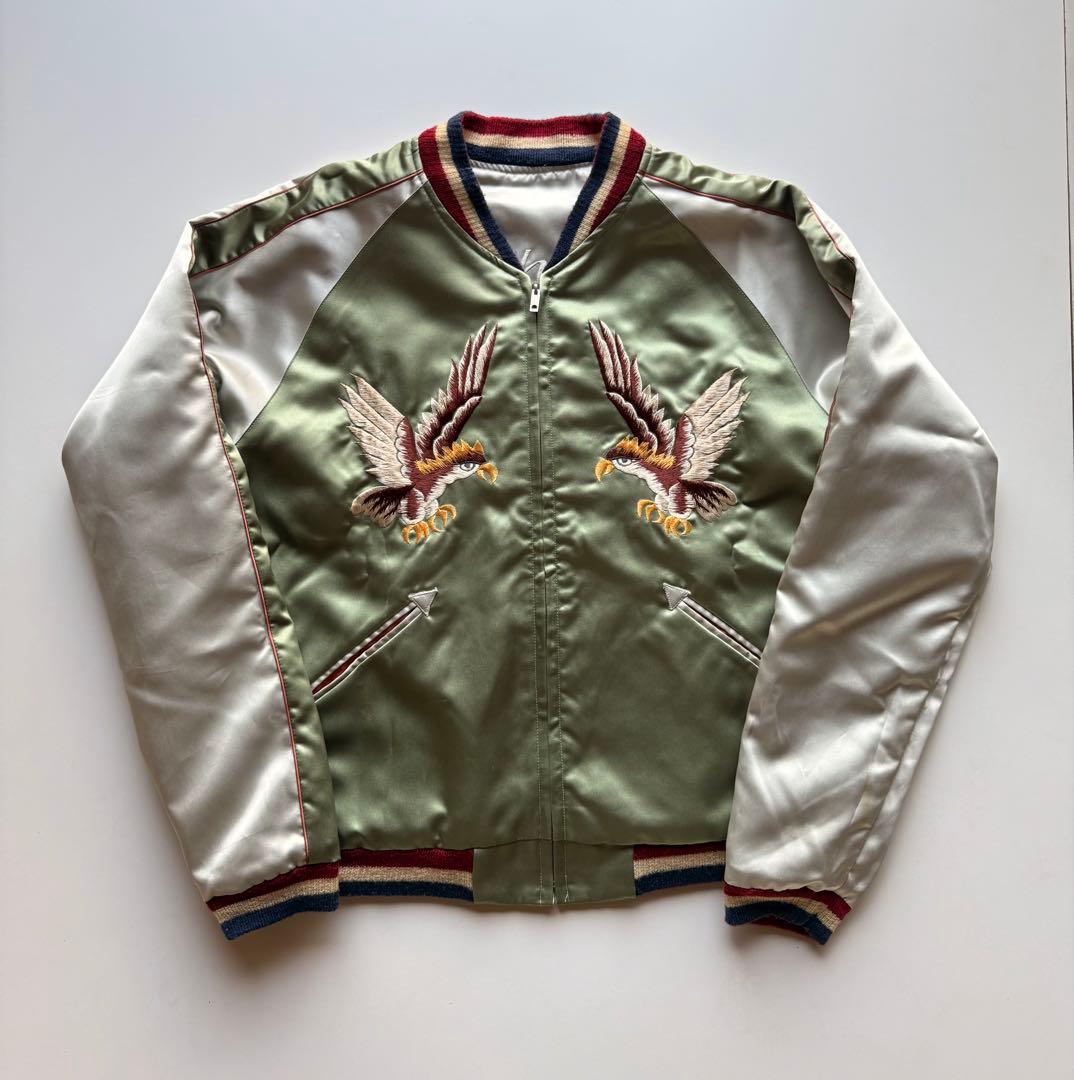 ヴィンテージ・ビンテージ品★テーラー東洋スカジャン 虎 花 鶴 龍刺繍
