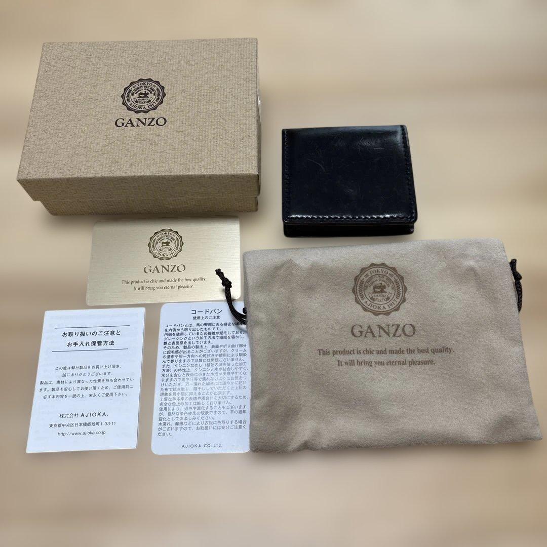 GANZO SHELL CORDOVAN 2（シェルコードバン2)BOX小銭入れ
