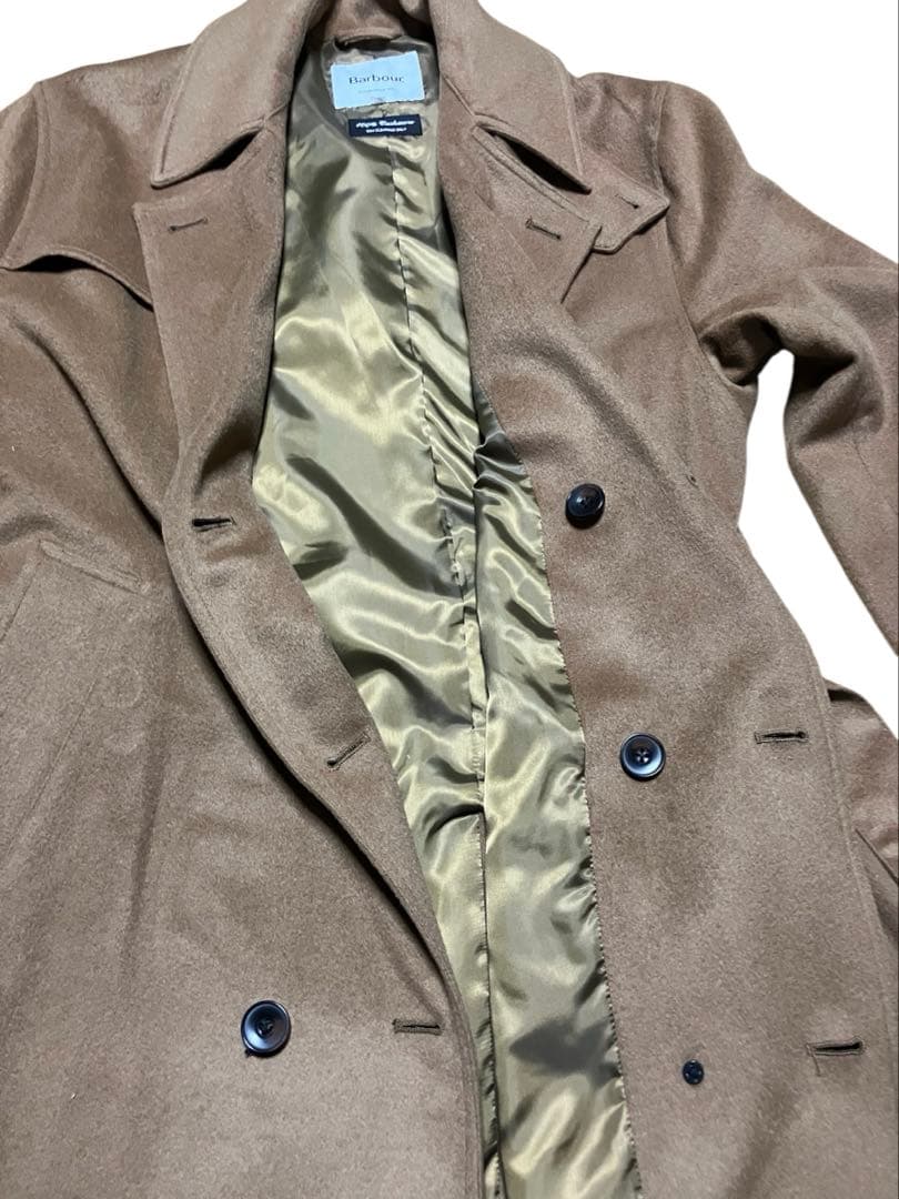 Barbour beams別注 WHITLEY カシミヤトレンチコート