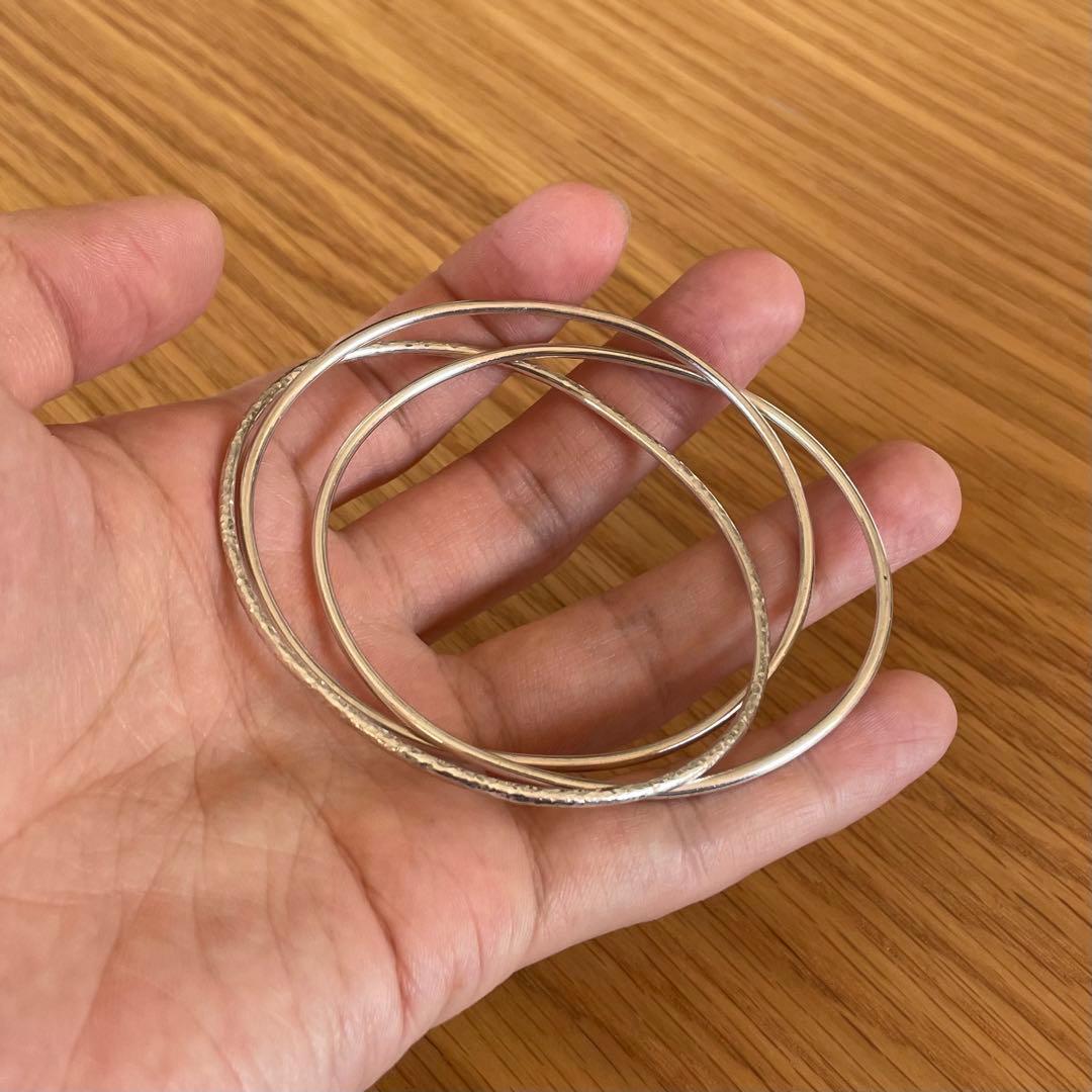 アクセサリー silver925 trinity bangle