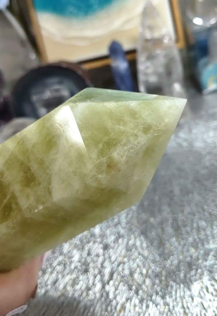 【超巨大】シトリン タワー 六角柱 特大サイズ！