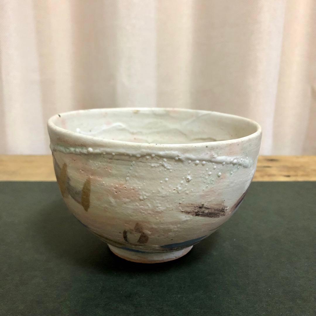 小林和作 絵付茶碗 「帰帆」共箱 茶道