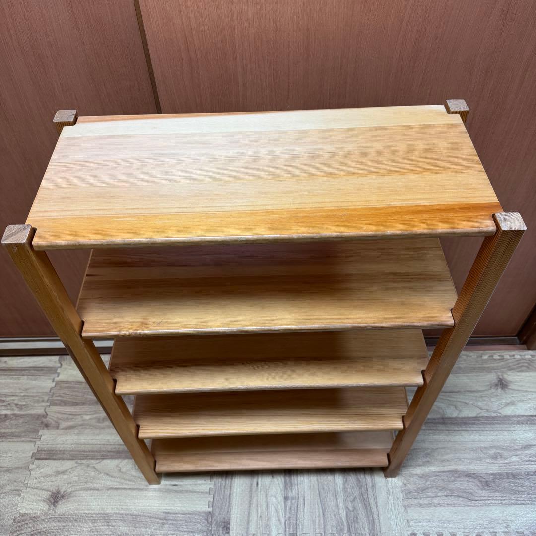 無印良品　パイン材ユニットシェルフ小　 約幅58×奥行26×高さ83cm