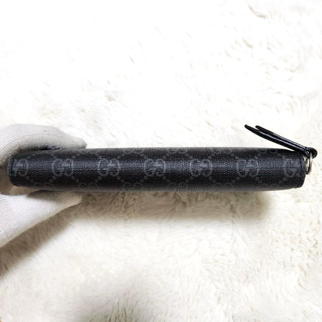 ✨新品同様　付属品完備✨グッチ　長財布　ラウンドファスナー　スネーク　PVC