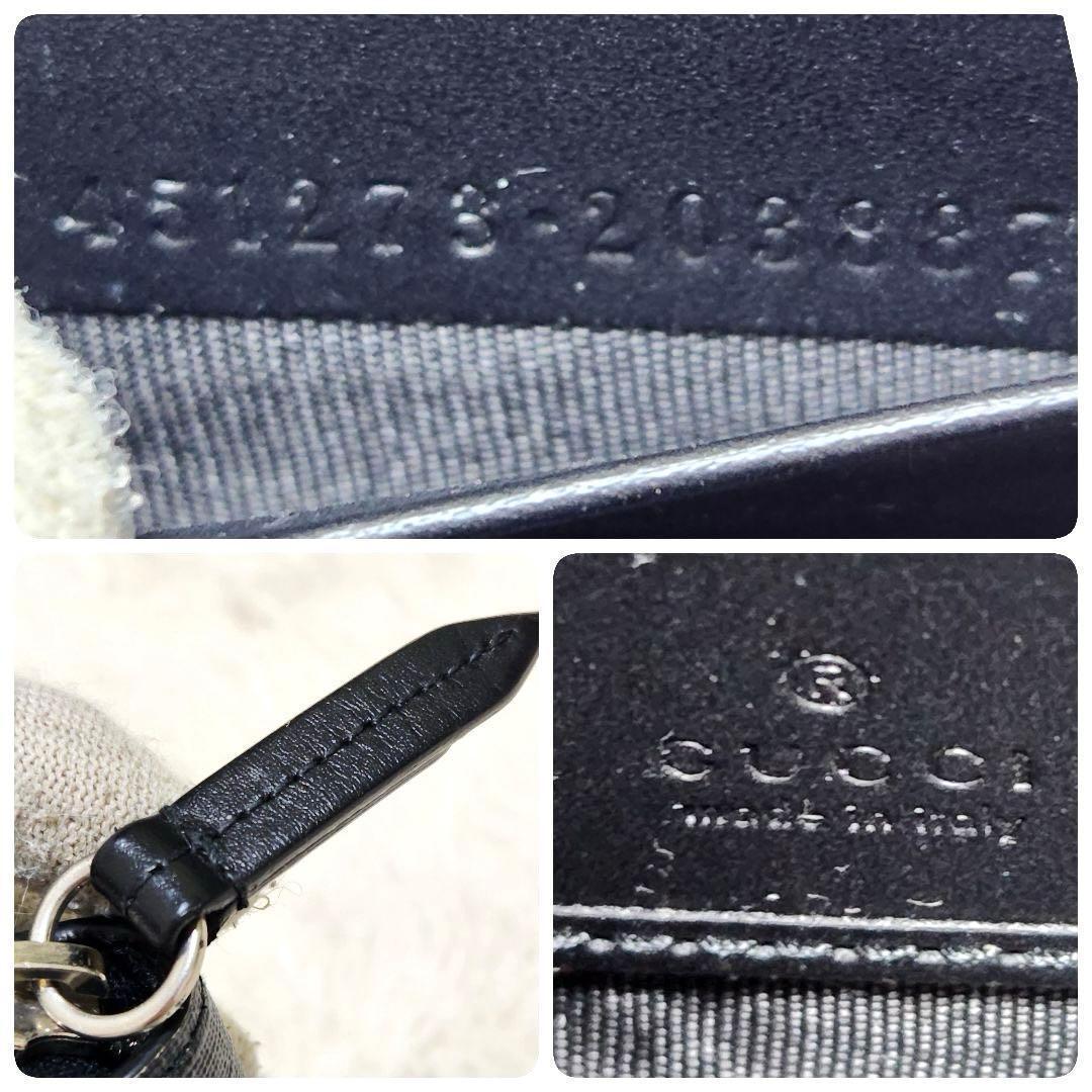 ✨新品同様　付属品完備✨グッチ　長財布　ラウンドファスナー　スネーク　PVC
