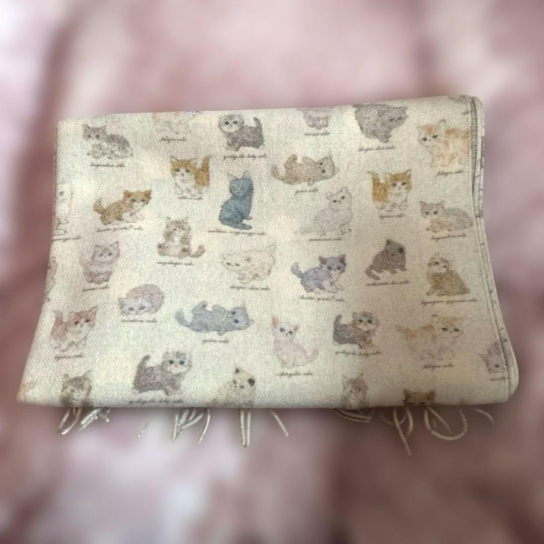 いちご♪　新品未使用　フランシュリッペ　ストール　ねこ図鑑