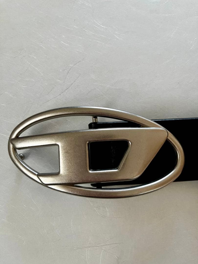 DIESEL ブラックレザー ベルト 90/36