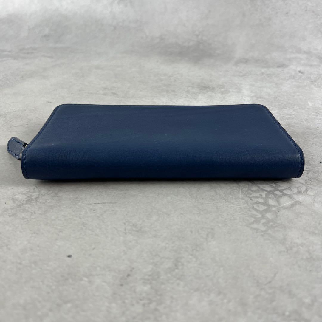 未使用保管品✨ 土屋鞄 現行 長財布 ラウンドファスナー レザー ブルー
