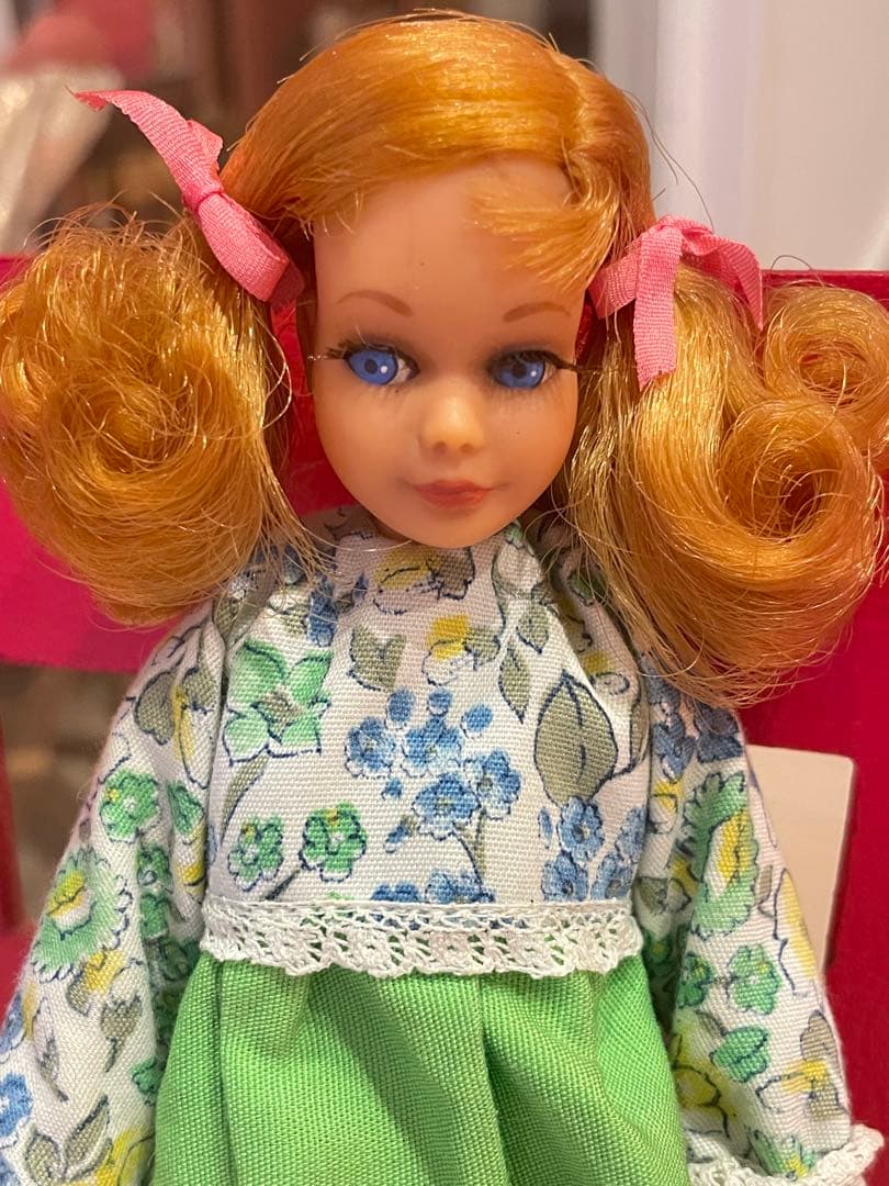 ビンテージ ツインテールリビングスキッパー 可動式ドール　マテル skipper