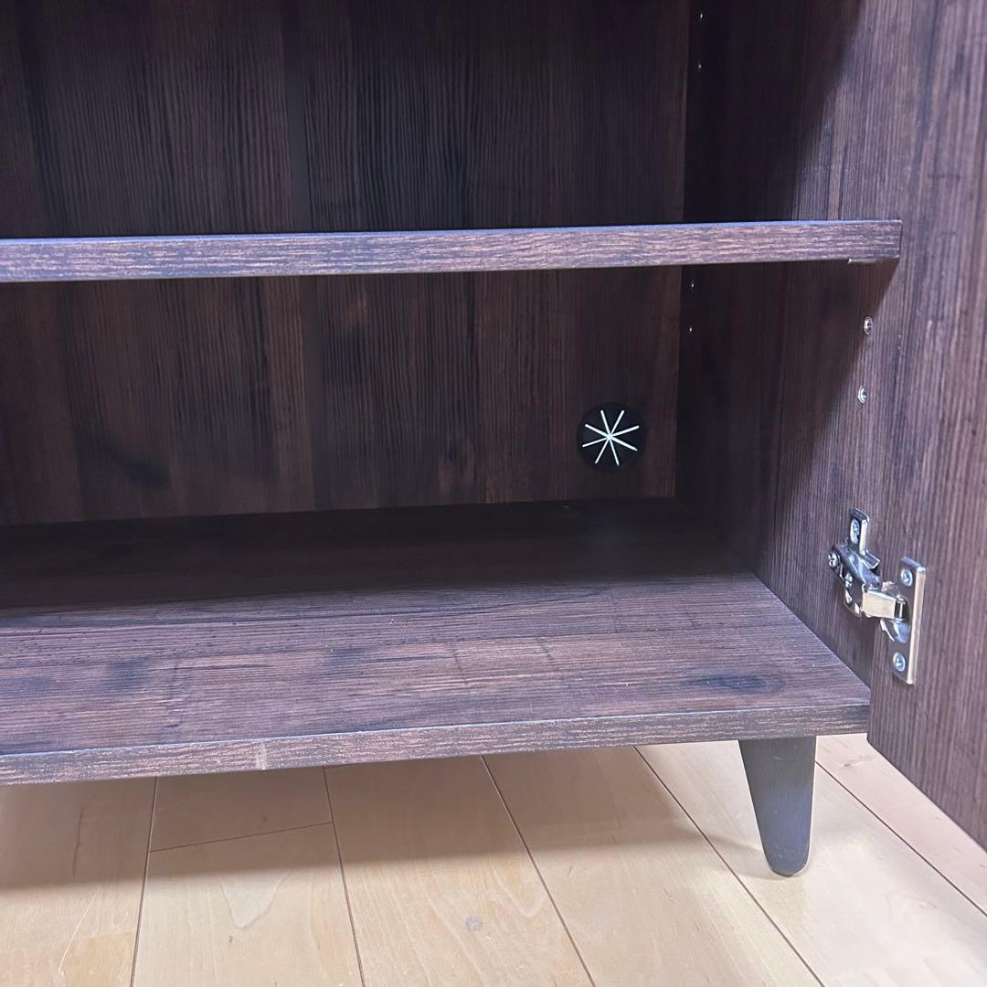 ヴィンテージ　サイドボード　リビングボード　キャビネット　幅60 コード穴