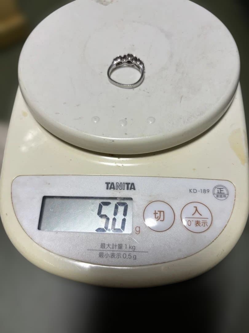 プラチナ900 花モチーフ リング