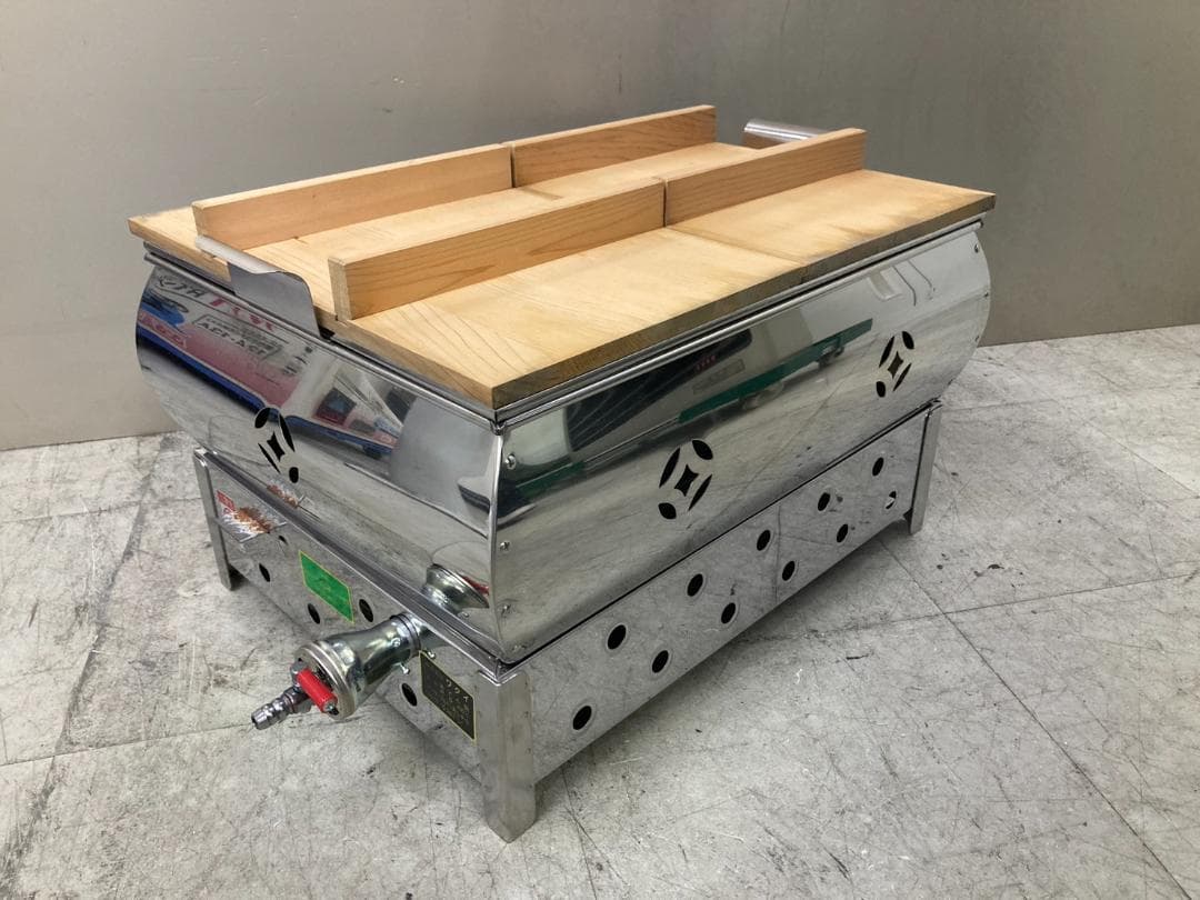 美品　おでん鍋　尺5寸　LPガス　６ツ仕切　プロパンガス　業務用　ワクイ