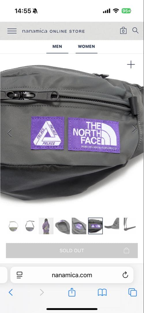 バッグ Mountain Wind Waist Bag \"Asphalt Gray\"