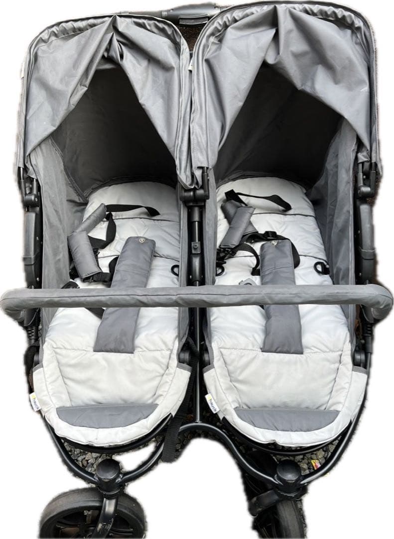 双子ベビーカー　2人乗りベビーカー　hauck ダブルベビーカー　荷重36kg