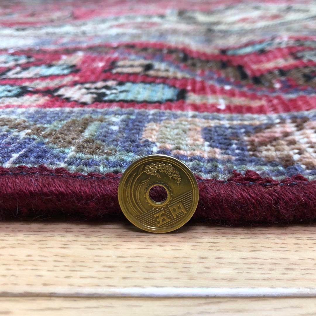 SALEペルシャ絨毯 ペルシャヴィンテージラグ 140x95 手織り オールド