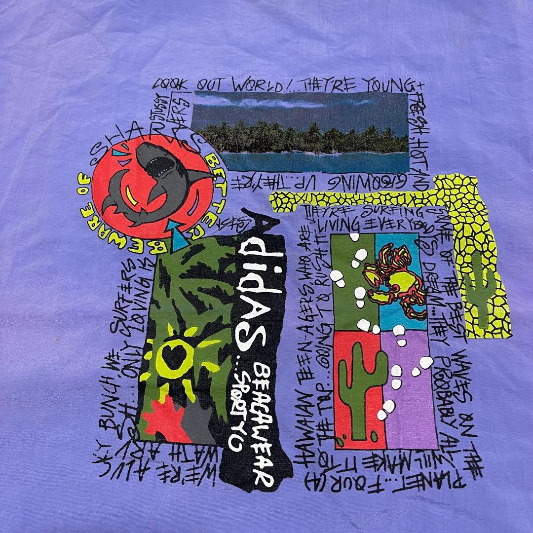 O*g様 【激レア】adidas stussy 80s tシャツ ナイロン マル