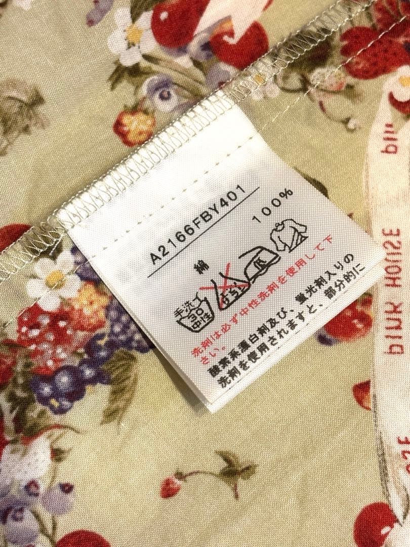 ピンクハウス♡苺リース　オリーブグリーン ミニワンピース