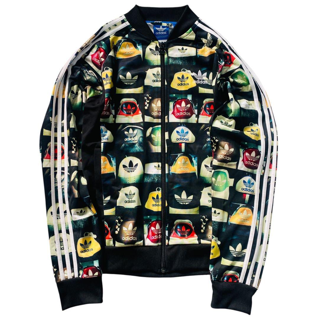 【美品】adidas 総柄　トラックジャケット　XL