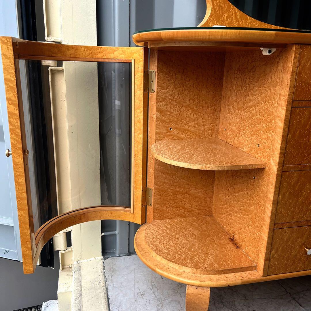 取付無料！松創 府中家具 最高級バーズアイメープル 猫脚ドレッサー✨