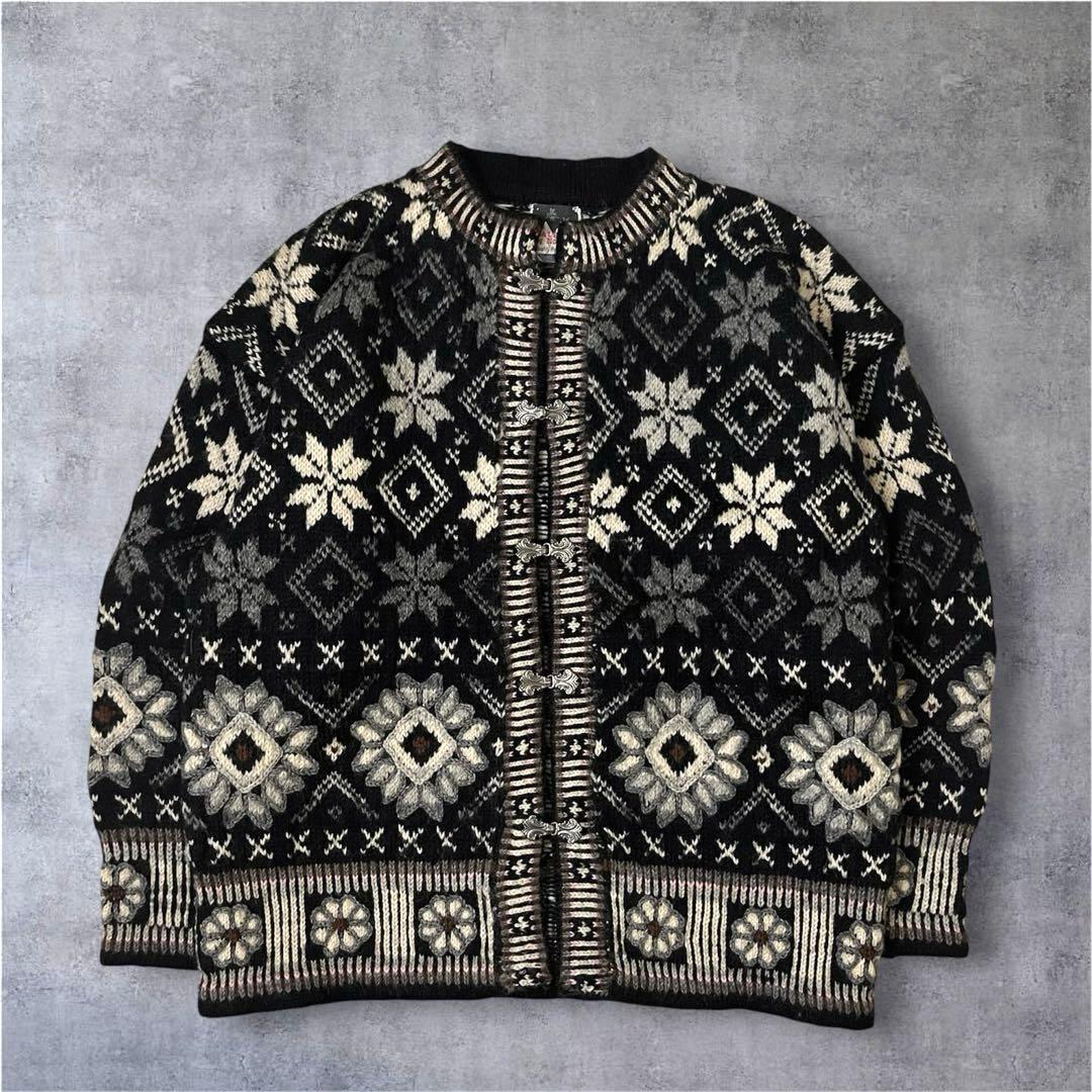 90s vintage DALE of Norway チロリアン カーディガン