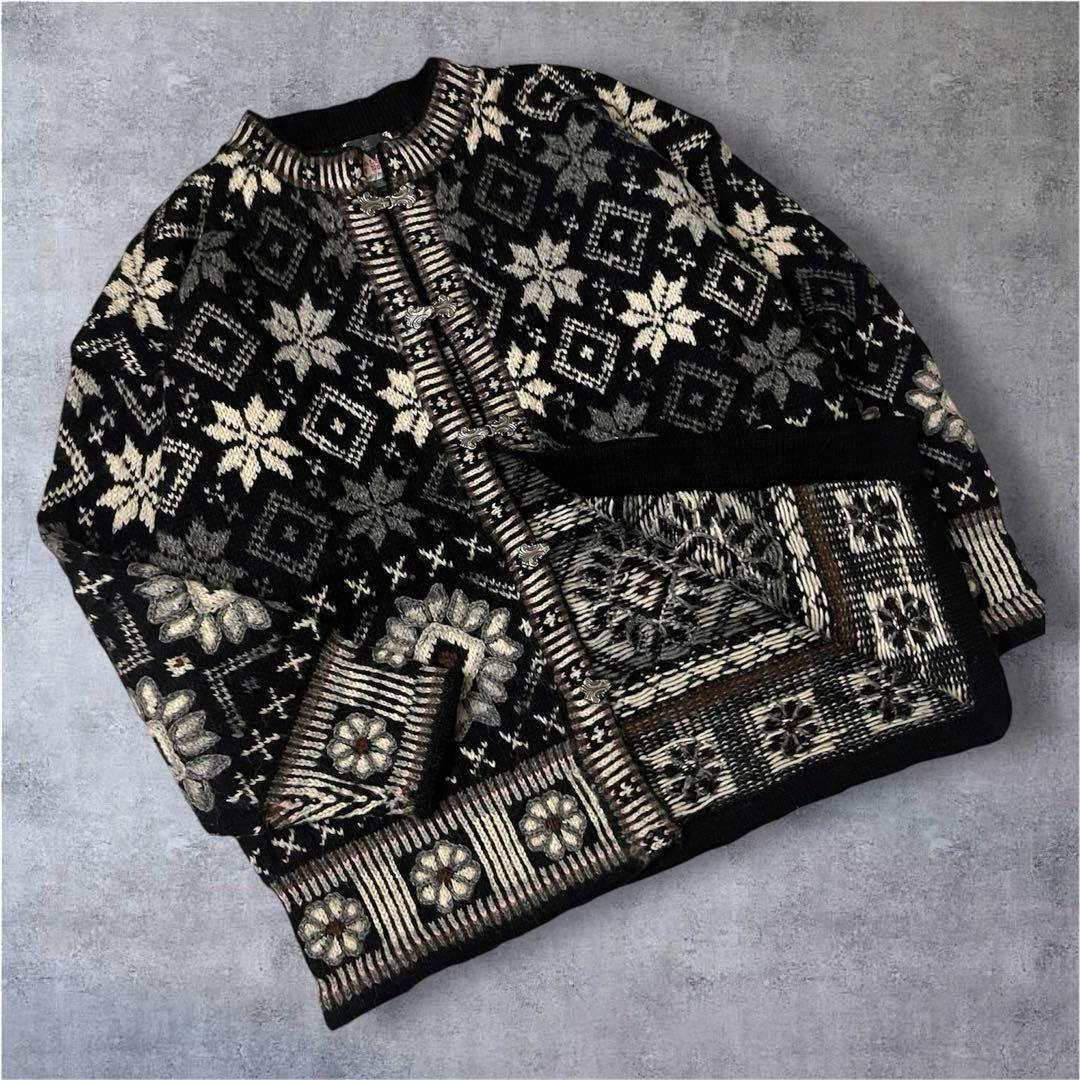 90s vintage DALE of Norway チロリアン カーディガン