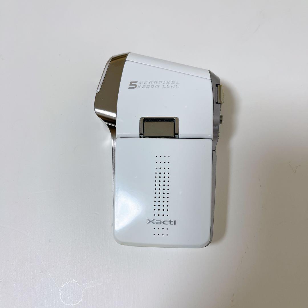 【美品・希少】SANYO Xacti DMX-C5 W ビデオカメラ 箱付き