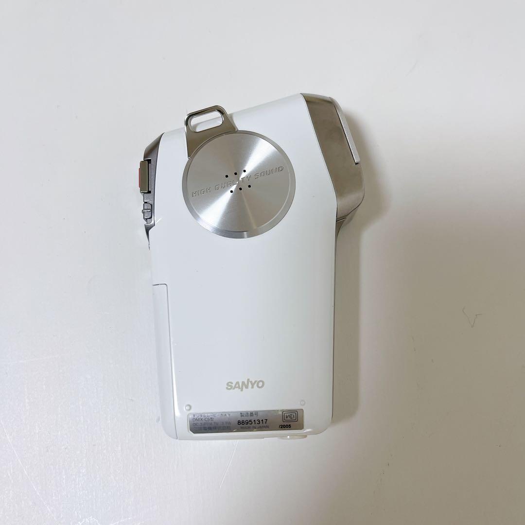 【美品・希少】SANYO Xacti DMX-C5 W ビデオカメラ 箱付き