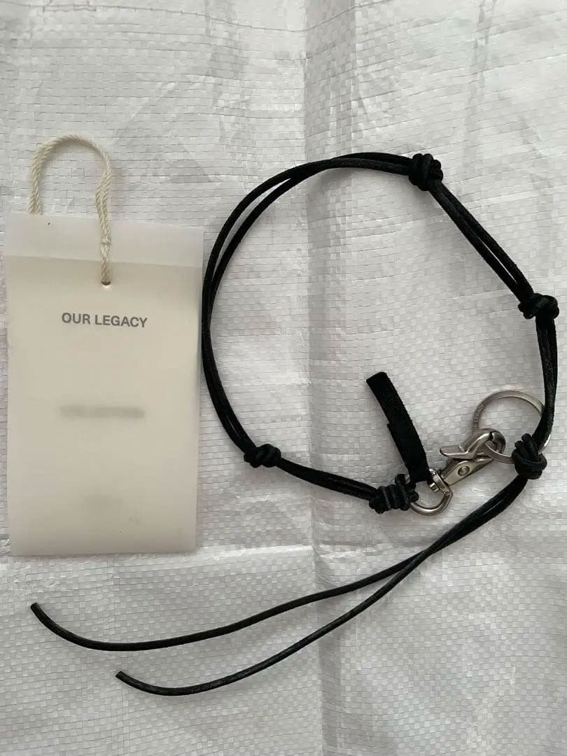 OUR LEGACY LADON ブラックレザーネックレス