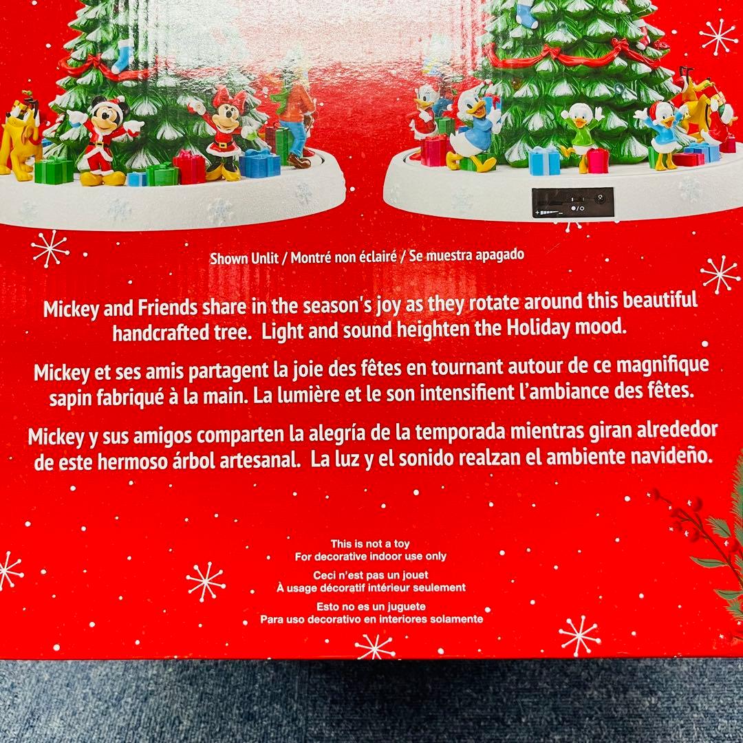 コストコ ディズニー クリスマス 回転ツリー ライト&ミュージック付き
