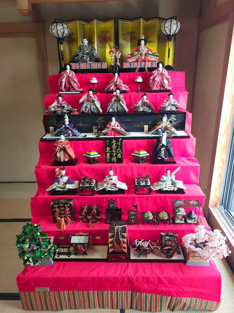 お雛様　東京・久月　よろこび雛　七番七寸揃　八段飾り