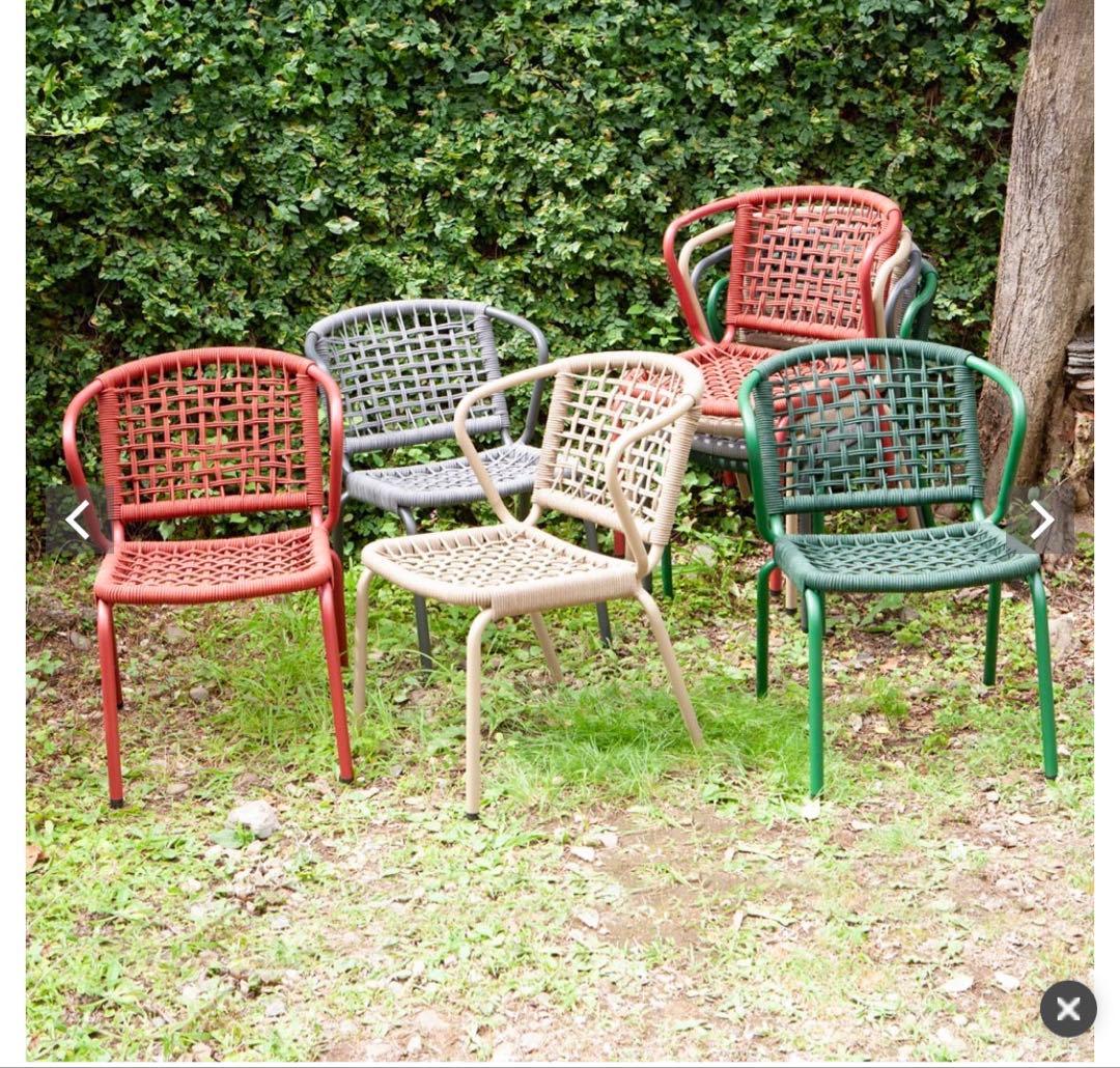 ガーデンファニチャー dalton ALUMINUM ROPE CHAIR LADARN GRAY