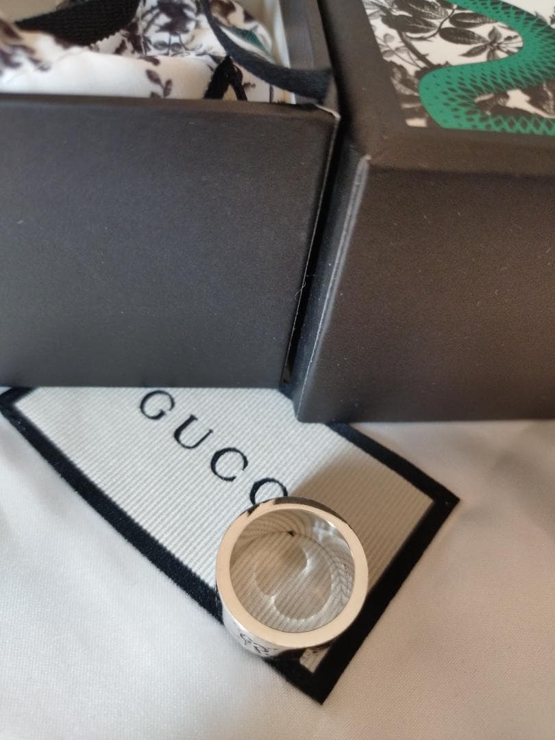 グッチ　ゴーストリング 13号( 日本size11.5号) 　ピンキー 美品