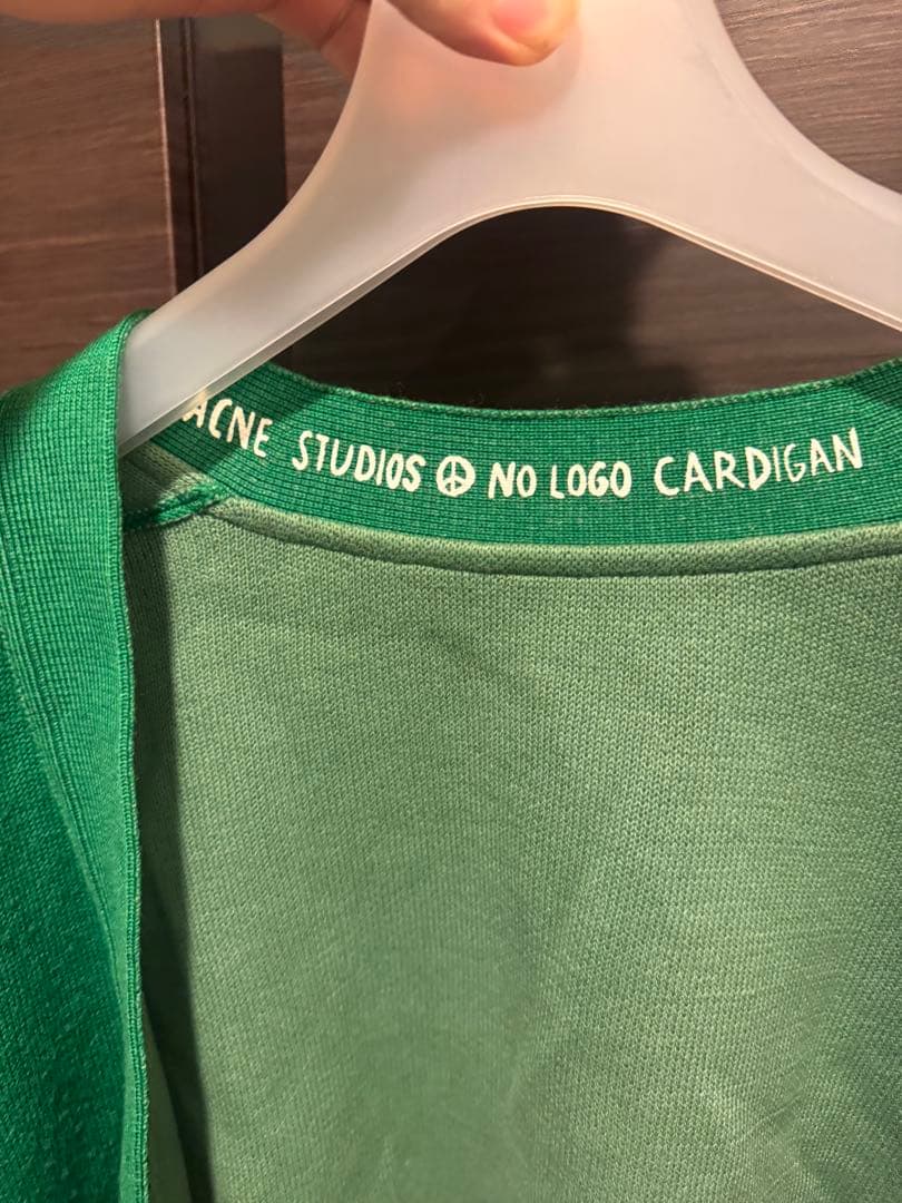 ACNE STUDIOS NO LOGO CARDIGAN グリーン