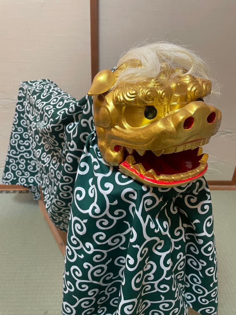 なみ　特注品　金獅子　昼神小獅子造形工房作　受注生産作品　名入れ