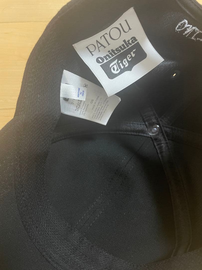 PATOU x Onitsuka Tiger ベースボールキャップ ブラック