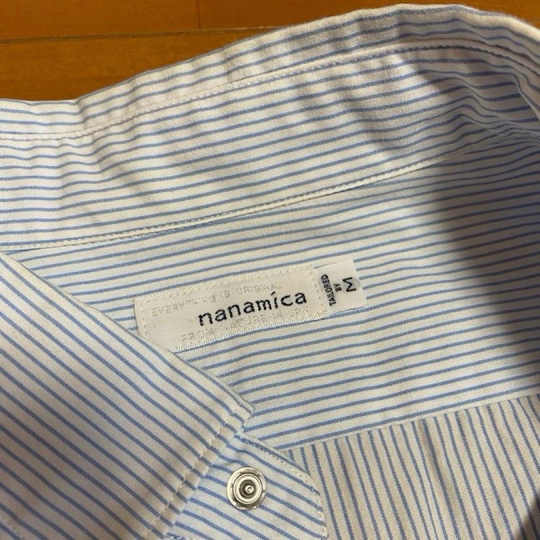 ナナミカ Regular Collar Stripe Wind Shirt