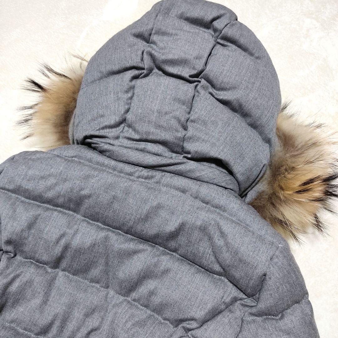 美品✨タトラス　セラミカ　ダウンコート　ウール　ファー　グレー