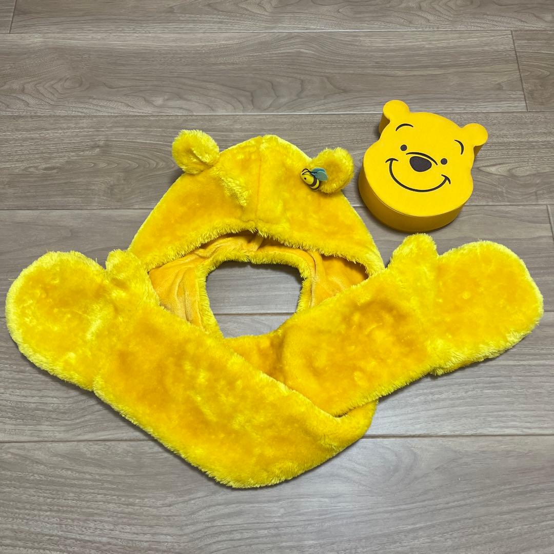 ディズニーリゾート　プーさん　マフラーキャップ　Disney ケース