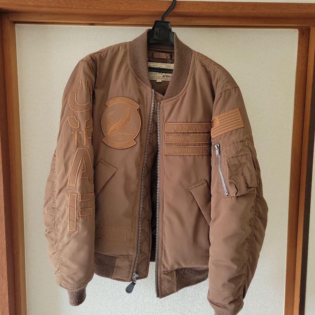 AVIREX MA-1 フライトジャケット カーキ色
