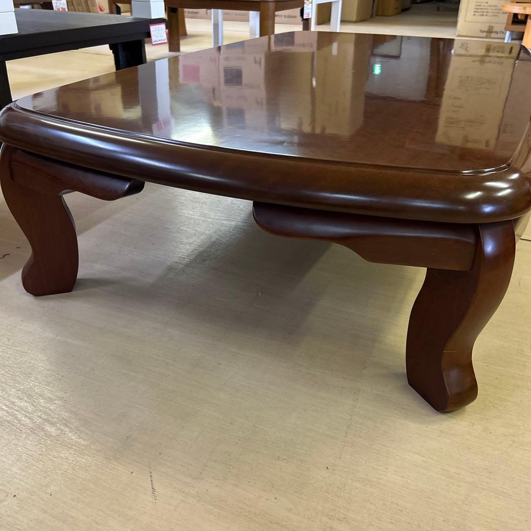 希少☆花梨無垢一枚板 座卓 応接台 猫脚 リビングテーブル 昭和レトロ 高級品