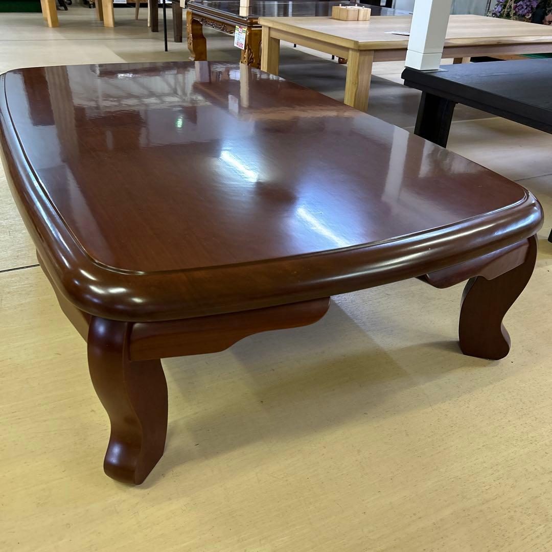 希少☆花梨無垢一枚板 座卓 応接台 猫脚 リビングテーブル 昭和レトロ 高級品