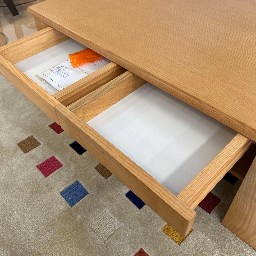 アウトレット★センターテーブル リビングテーブル 引出し付 マガジンラック付
