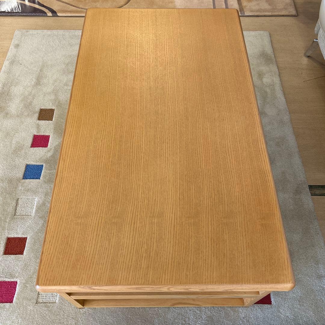 アウトレット★センターテーブル リビングテーブル 引出し付 マガジンラック付