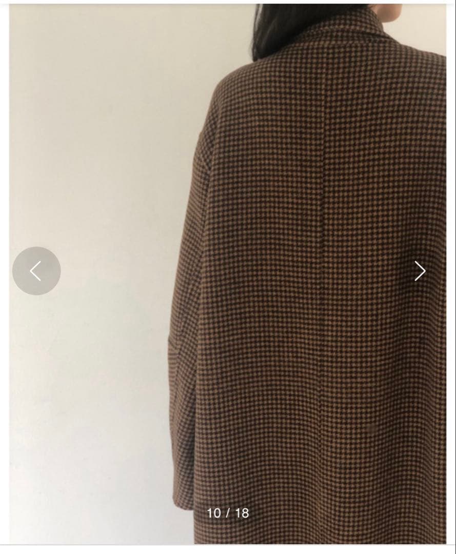 トゥデイフル　TODAYFUL オーバーチェックコート　38