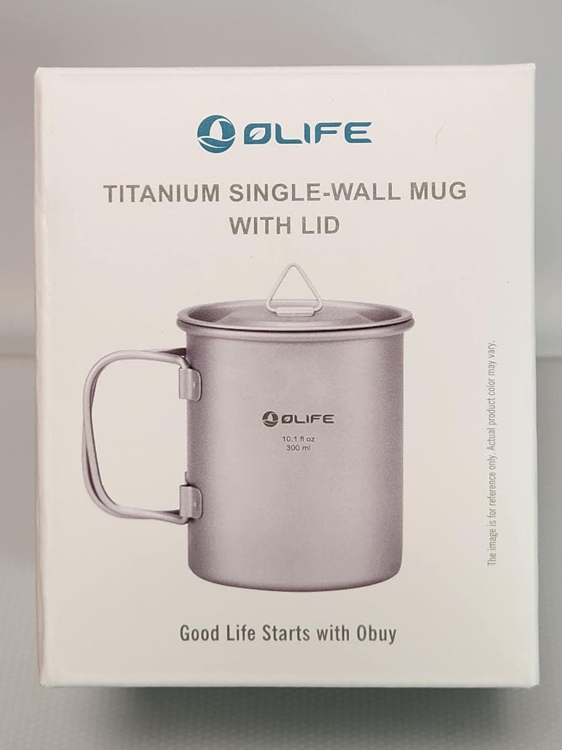 Olight オーライト チタンシングルマグ 折畳 ハンドル 蓋付き 300ml